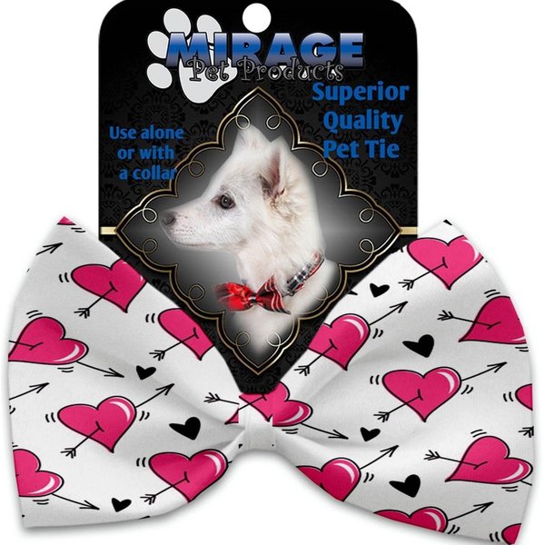 Mirage Pet Products Hearts & Arrows Pet Bow Tie Collar Accessory with Cloth Hook & Eye 1367-VBT